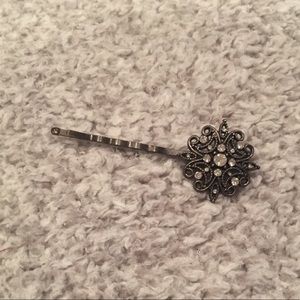 Vintage hair pin gem stone Mandela
